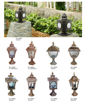 復古裝飾柱頭燈